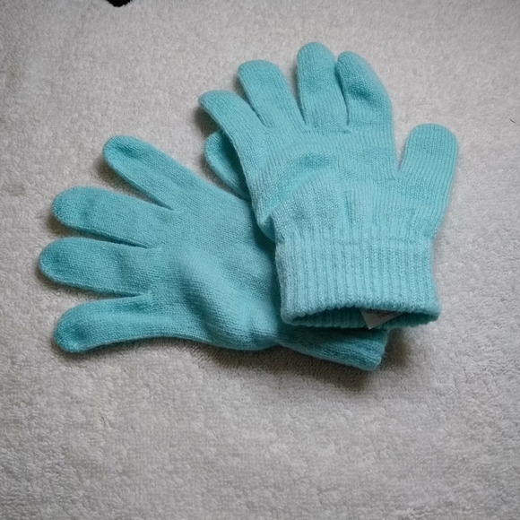 Girls winter gloves Teal/Aqua New - Picture 1 of 4